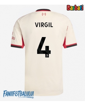 Liverpool Virgil van Dijk #4 Tricou Fotbal Replică 2025-26 Barbati Deplasare